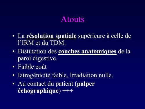 (je l'espÃ¨re) LUDIQUE Ã L'ÃCHOGRAPHIE DU TUBE DIGESTIF