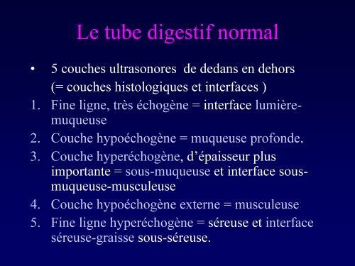 (je l'espÃ¨re) LUDIQUE Ã L'ÃCHOGRAPHIE DU TUBE DIGESTIF