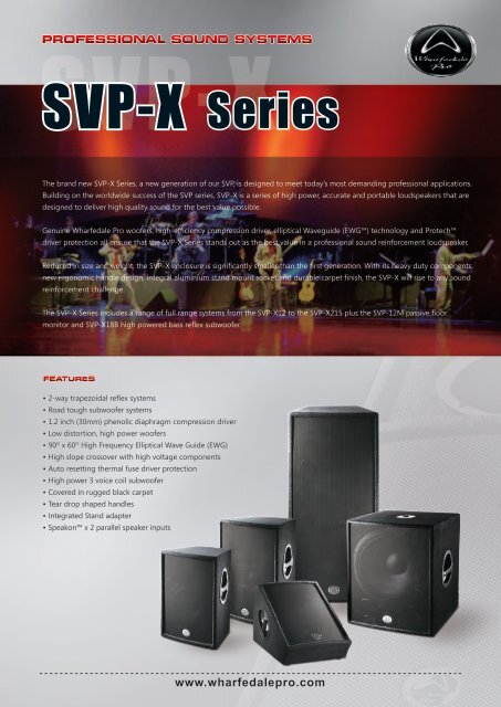 Wharfedale Pro VECTOR-15i 2 本 Wharfedale Pro VECTOR-15i 2 本 Wharfedale Pro VECTOR-15i 2 本