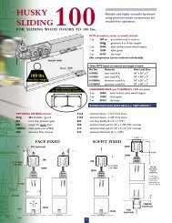 Straight Sliding - Barn Door Hardware