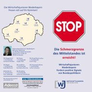 Die Schmerzgrenze des Mittelstandes ist erreicht! - WJ Straubing