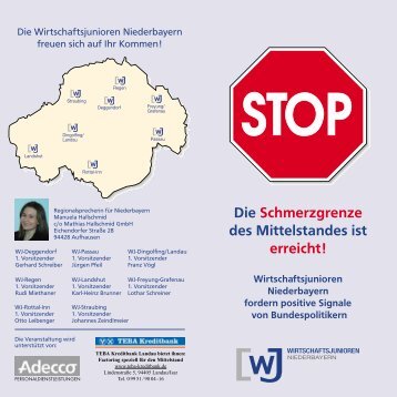 Die Schmerzgrenze des Mittelstandes ist erreicht! - WJ Straubing