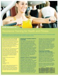 Resistance training - American College of Sports Medicine