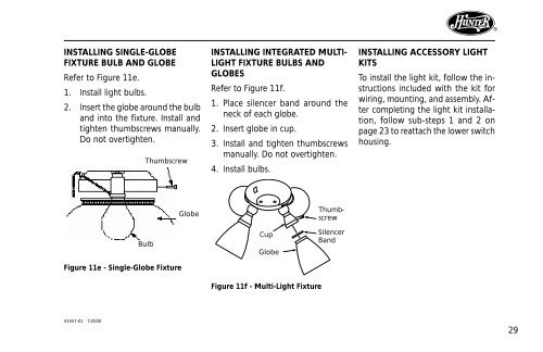 Installation and Operation Manual For Hunter Ceiling ... - Hunter Fan