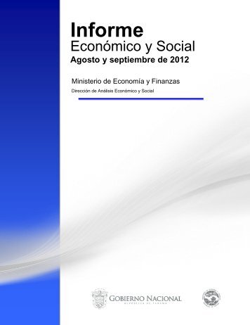 Informe - Ministerio de EconomÃƒÂ­a y Finanzas