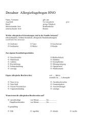 Dresdner Allergiefragebogen HNO