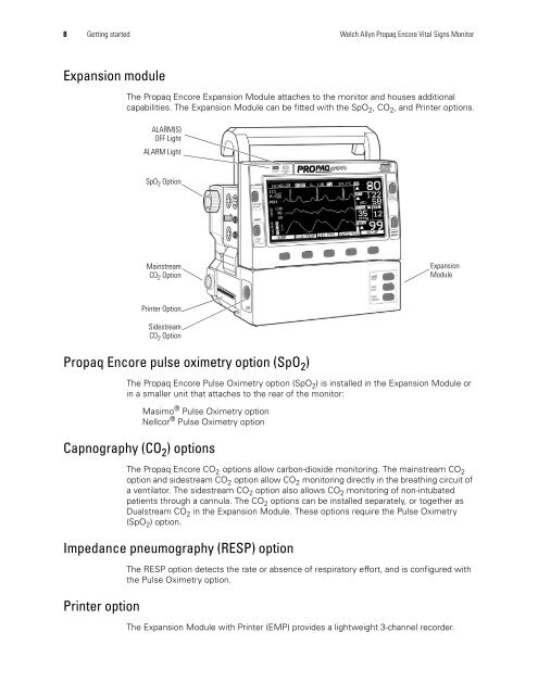 Reference Guide - Propaq Encore Vital Signs Monitor - Welch Allyn