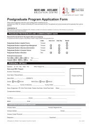 Postgraduate Program Application Form - Ngee Ann-Adelaide ...
