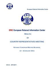 Minutes REM Belgrade - European Rotaract Information Centre