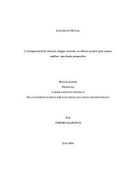 L'enseignement du franÃ§ais, langue seconde, en ... - Thierry Karsenti