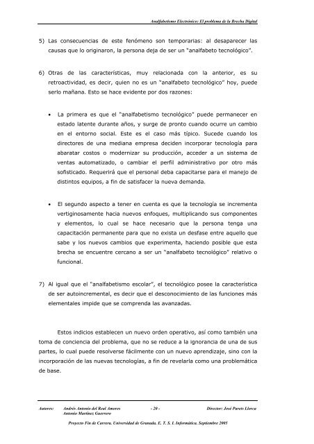 Analfabetismo ElectrÃ³nico - Departamento de Lenguajes y Sistemas ...