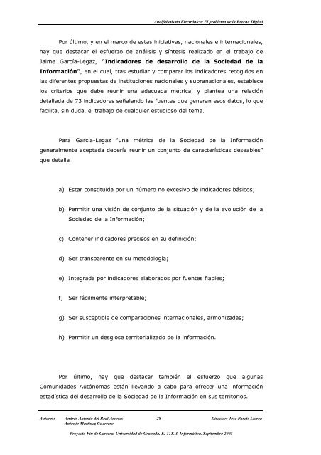 Analfabetismo ElectrÃ³nico - Departamento de Lenguajes y Sistemas ...