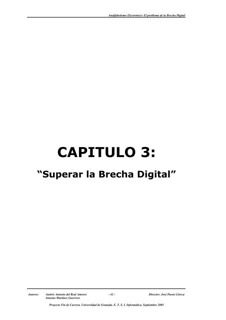 Analfabetismo ElectrÃ³nico - Departamento de Lenguajes y Sistemas ...