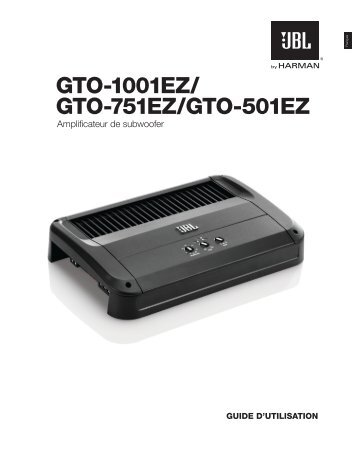 Gto-1001eZ/ Gto-751eZ/Gto-501eZ - JBL