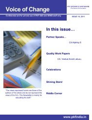 Newsletter Issue No 16-15th August 2011 - PKF Sridhar & Santhanam