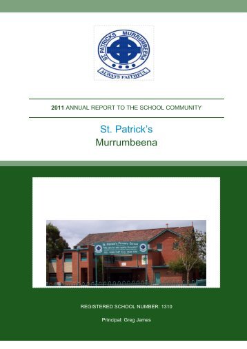 2011 Annual Report Primary template_v1_green - St. Patrick's ...