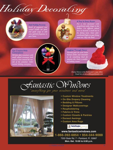 December 2005 - The Parklander Magazine