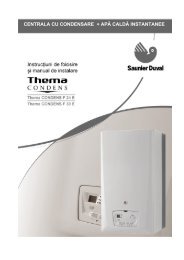 Manual de instalare si utilizarea Saunier Duval Thema ... - Calor