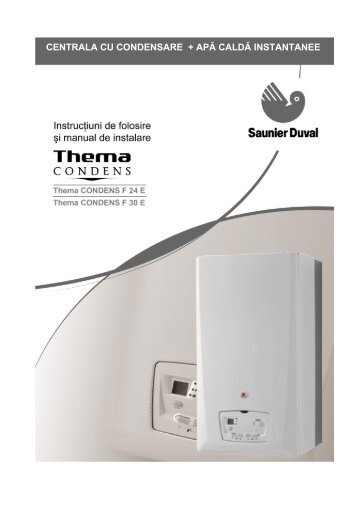 Manual de instalare si utilizarea Saunier Duval Thema ... - Calor