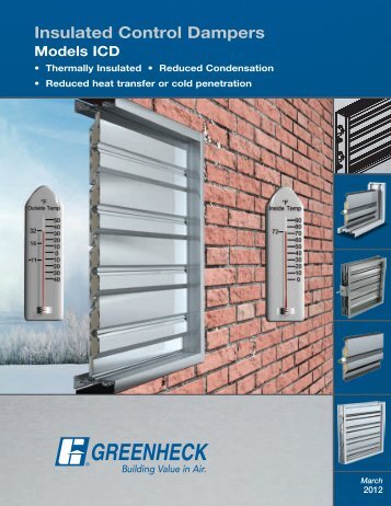 Insulated Control Dampers, Model ICD - Greenheck