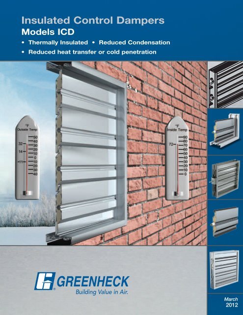 Insulated Control Dampers, Model ICD - Greenheck