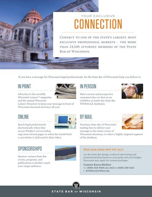 Download a Media Kit - Marketplace - State Bar of Wisconsin