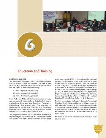 Education and Training - IASRI