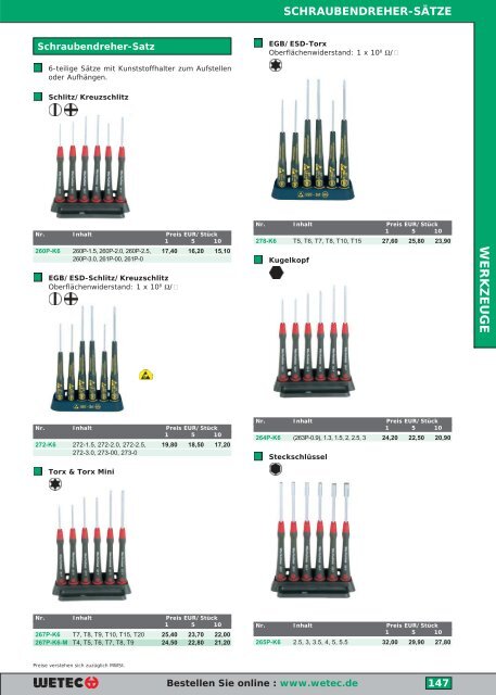 werkzeuge - Wetec