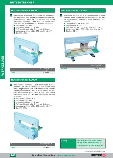 werkzeuge - Wetec