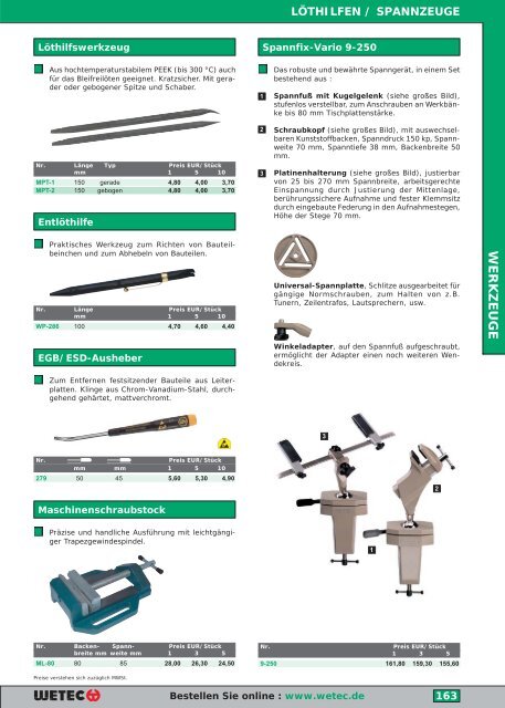 werkzeuge - Wetec