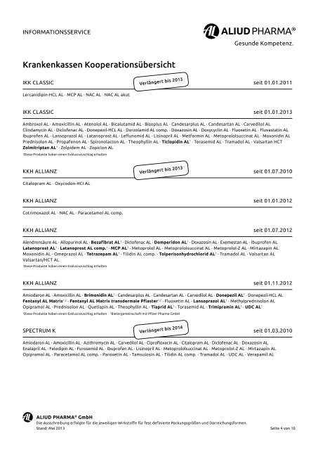 Krankenkassen-Kooperationen (PDF, 1 MB) - Aliud Pharma GmbH ...