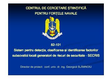 Sistem pentru detectia, clasificarea si identificarea factorilor