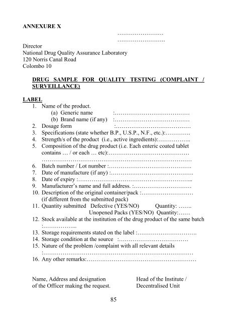 manual on management of drugs