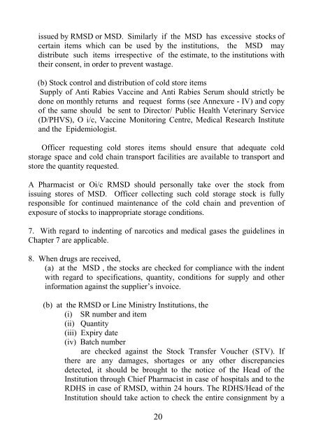 manual on management of drugs