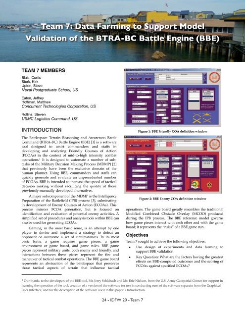 pdf file - SEED Center for Data Farming - Naval Postgraduate School