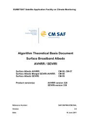 Algorithm Theoretical Basis Document Surface ... - CM SAF