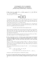 Solutions 5. - University of St Andrews