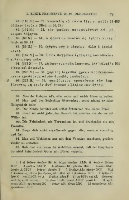 Die Fragmente der Vorsokratiker, griechisch und deutsch