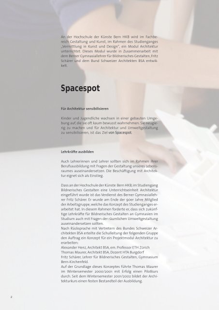 Modul Architektur - SPACESPOT