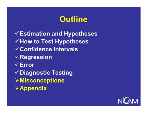 Overview of Hypothesis Testing