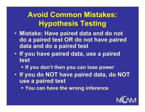 Overview of Hypothesis Testing