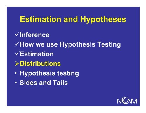 Overview of Hypothesis Testing