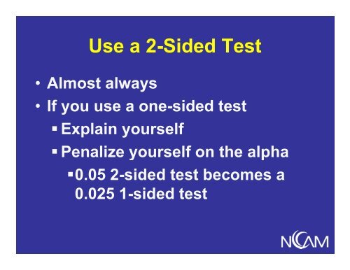 Overview of Hypothesis Testing