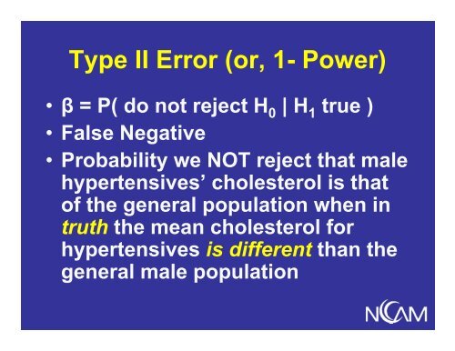 Overview of Hypothesis Testing