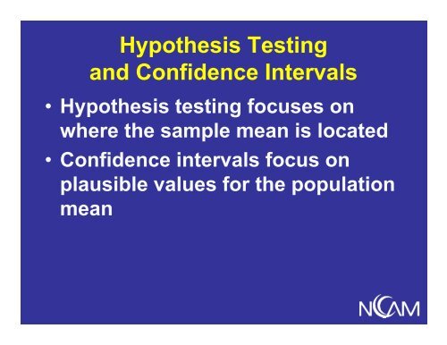 Overview of Hypothesis Testing