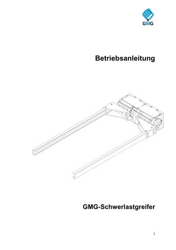 Betriebsanleitung - GMG - Gesellschaft für modulare Greifersysteme ...