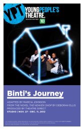 Binti's Journey - Young People's Theatre