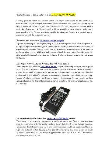 Quicker Charging of Laptop Battery with an Acer Aspire 3600 AC Adapter.pdf