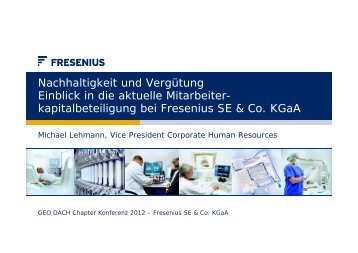 Fresenius SE & Co. KGaA – Michael Lehmann - GEO