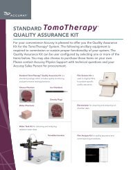 STANDARD QUALITY ASSURANCE KIT - Accuray